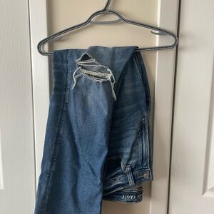 AE Distressed Blue Jeans Bootcut